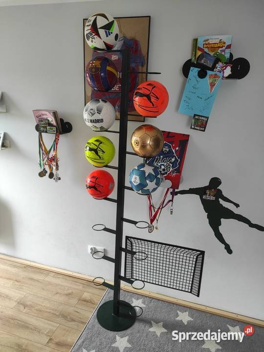 Metalowy solidny Stojak półka na wymiar piłki Kłobuck