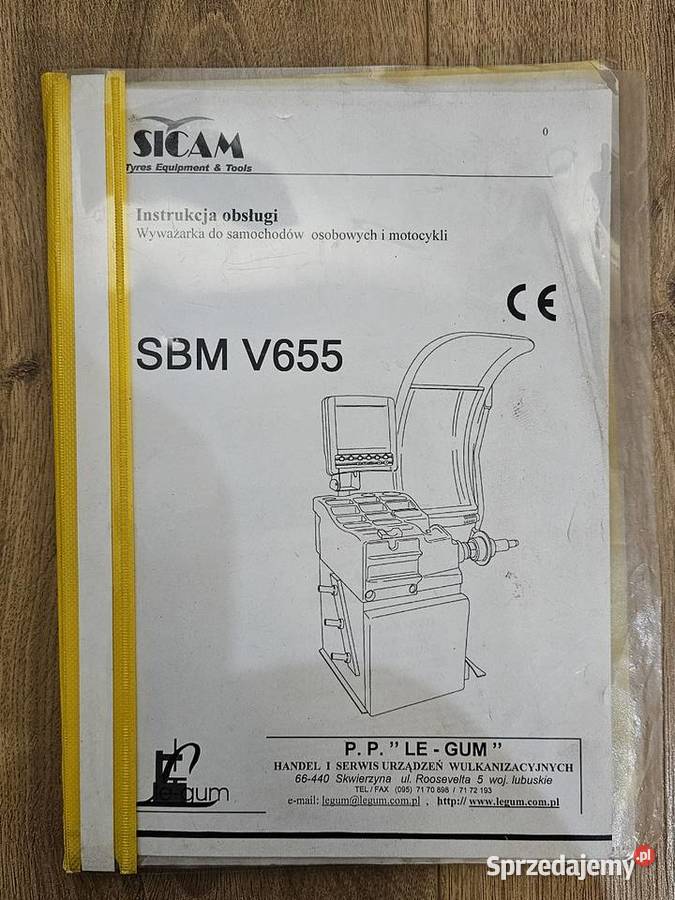 Wyważarka do kół SICAM SBM V655 Montażownice i wyważarki Łęgowo