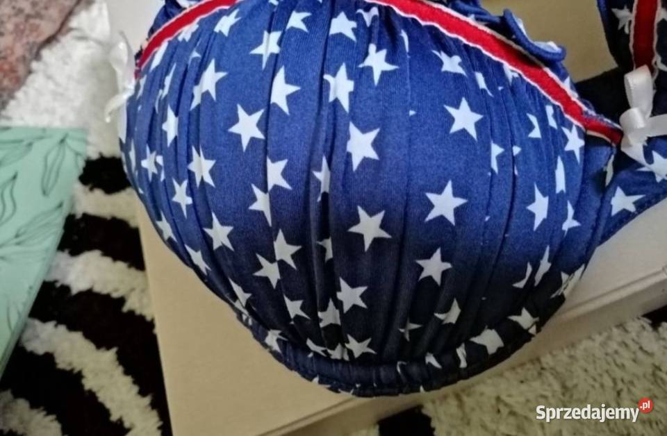 Nowy YORKER stanik biustonosz push up w print wielkopolskie