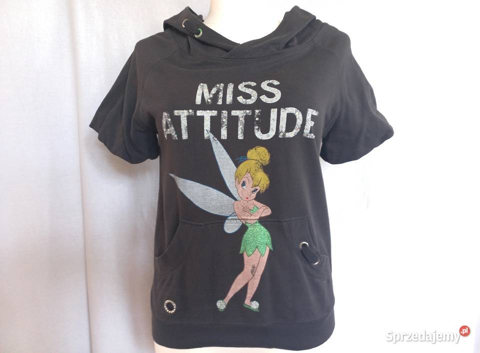 Bluzka szara Tshirt damski KAPTUR r 3638 stan kolorowy podlaskie Białystok