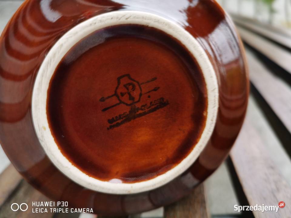 Wazon Pruszków brazowy Czarne