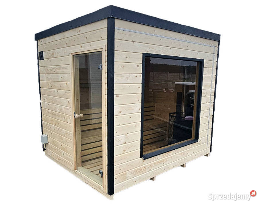 SAUNA OGRODOWA CUBE LUX 220 x 220 z oknem Wrocław sprzedam