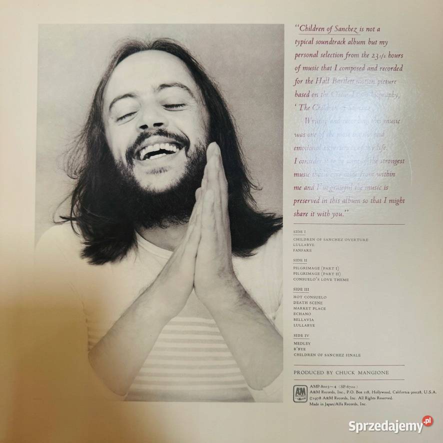 Chuck Mangione Children Of Sanchez EXEX Japan LP Warszawa