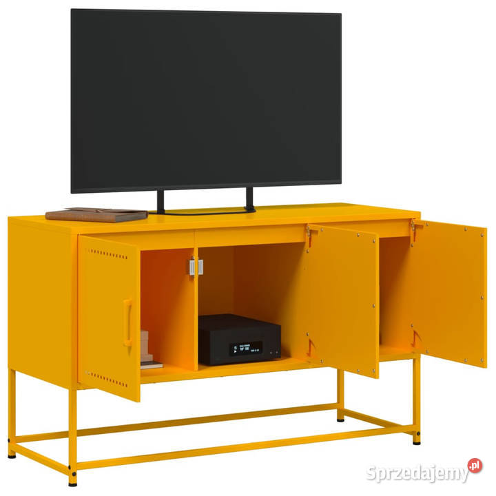 Szafka pod telewizor musztardowa 1005x39x605