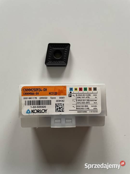 Płytki KORLOY CNMM250924GH NC3120 łódzkie Czarnożyły