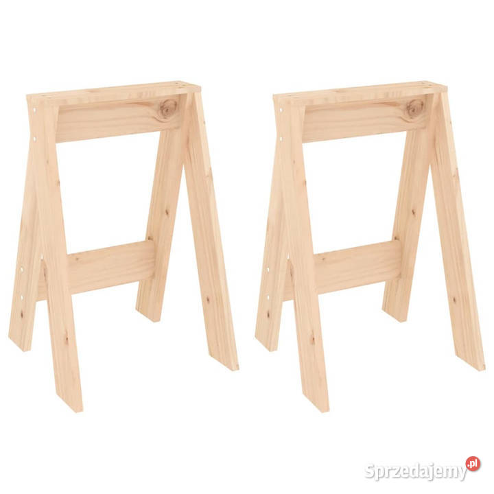 Stołki 2 40x40x60 lite drewno sosnowe WM823664 mazowieckie
