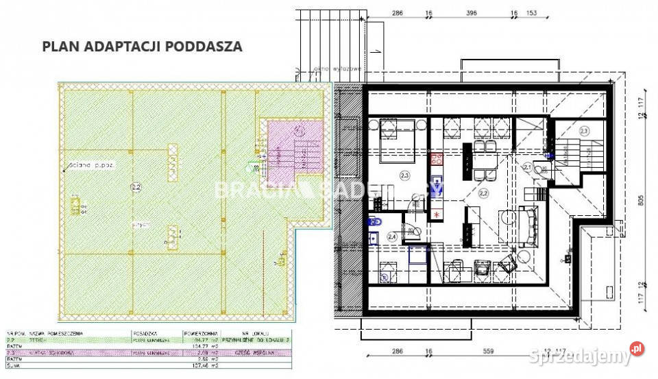 Mieszkanie Kalwaria Zebrzydowska 432m2 2 pokoje Piętro 1 małopolskie