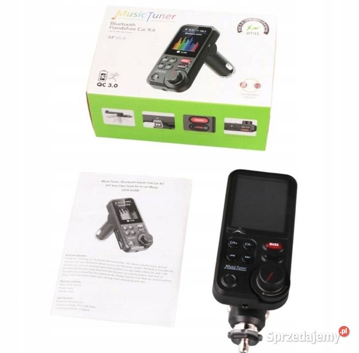 transmiter samochodowy mp3 radio FM bluetooth