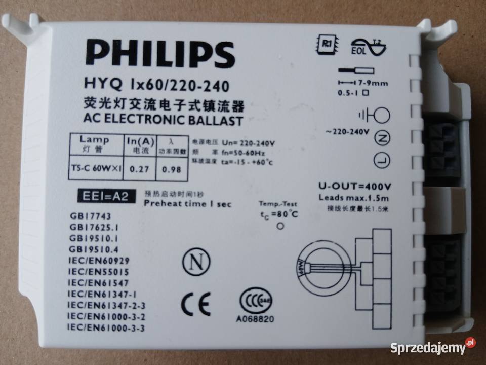 Statecznik Zasilacz do Świetlówki Kołowej Warszawa