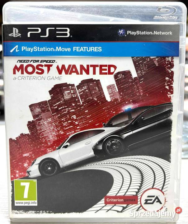 Gra 3 Need For Speed Most Wanted Sony Playstation 3 Gry komputerowe i konsolowe Elbląg