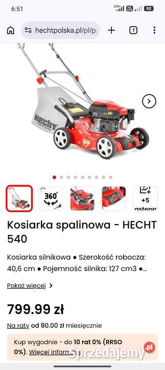 Kosiarka spalinowa HECHT Jędrzychów