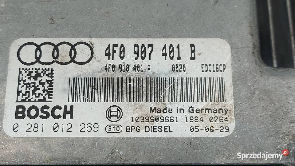 AUDI A6 C6 30 TDI komputer sterownik silnika osobowe świętokrzyskie Kielce sprzedam