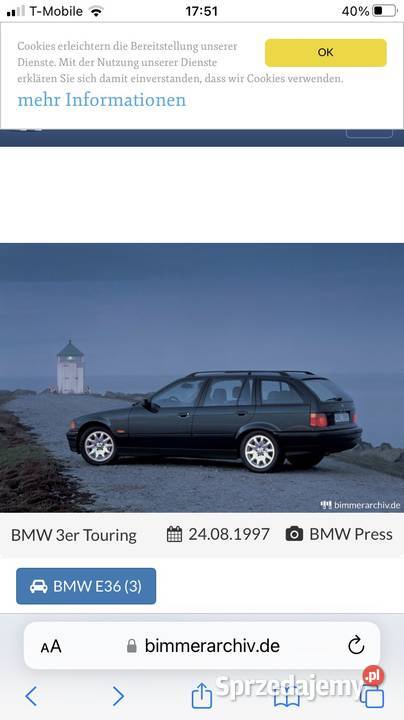 Roleta bagażnika BMW 3 E36 kombi Rzeszów