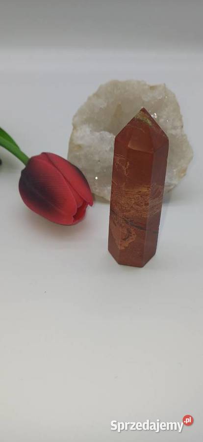 Piękny naturalny kryształ Jaspis wężowy obelisk Olsztyn sprzedam