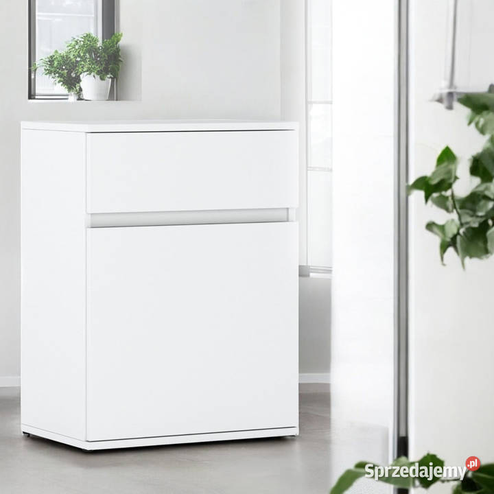 Komoda Biała Z Szufladą Salon Sypialnia Szafka 78cm Elbląg