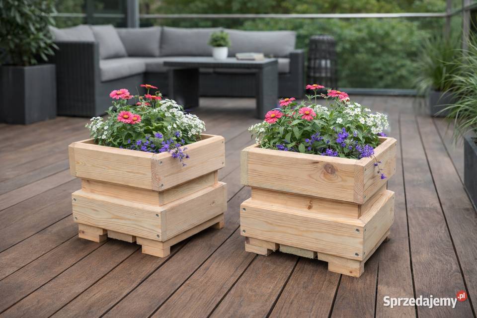 donica ogrodowa donice drewniana taras meble Rudnik nad Sanem