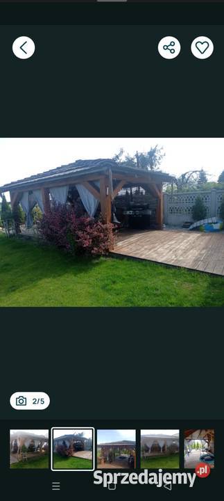Sprzedam zamienię altanka altana wiata Półwiosek Lubstowski