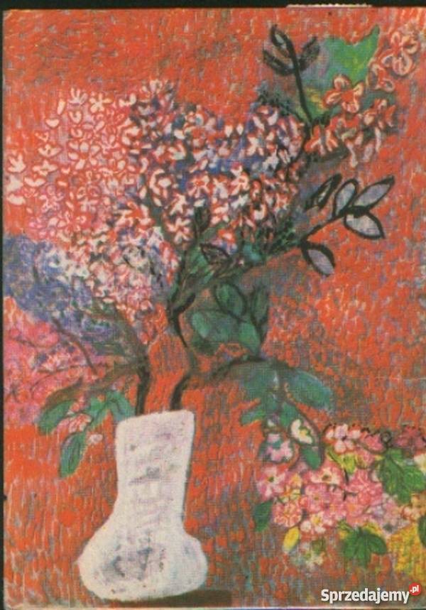K POczt Wazon kwiatów 1962 Pocztówki i karty telefoniczne Gliwice