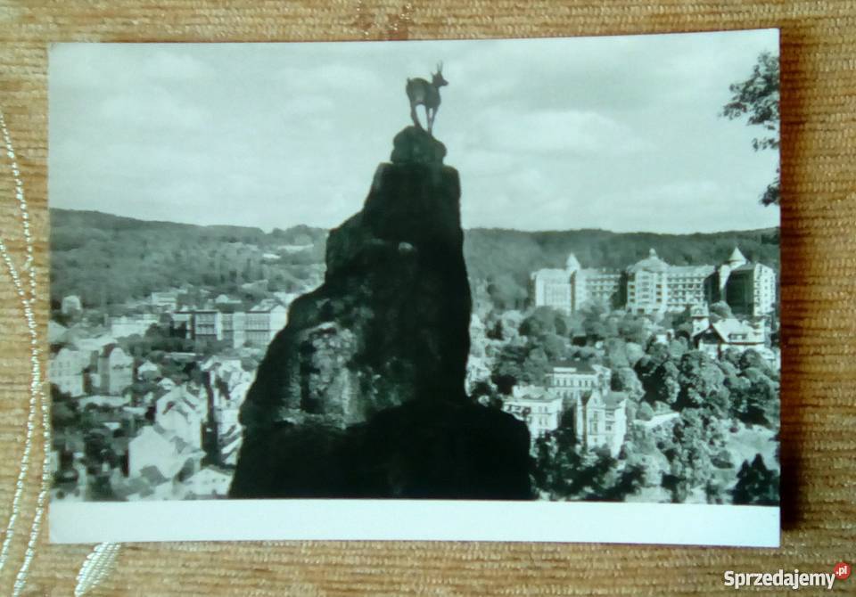 KARLOWE WARY MIASTO UZDROWISKOWE Z RZEŹBĄ KOZICY Pocztówki i karty telefoniczne