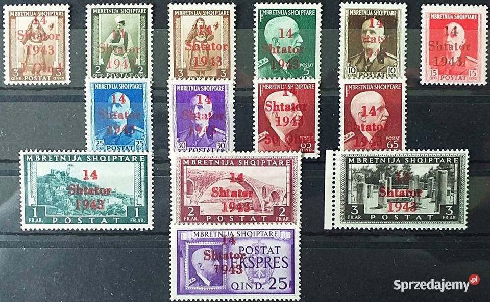 ALBANIA 1943 MNH gwROMMERSKIRCHEN BPP wysyłka Człuchów