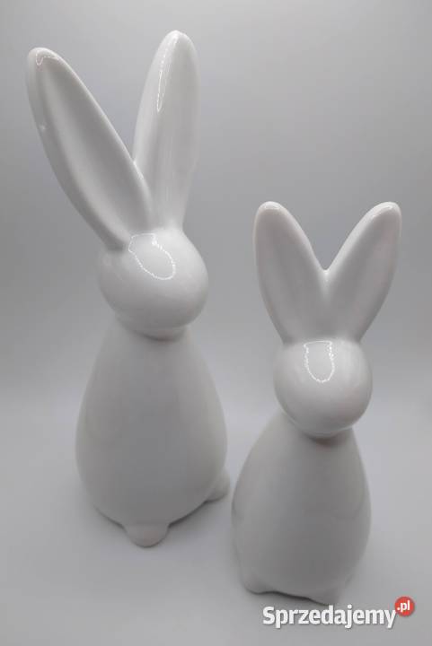 Zając Zające Ceramika Ozdoba 2 sztuki Para pomorskie Gdańsk
