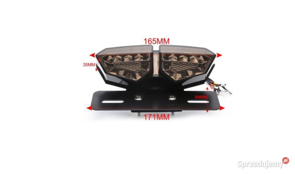 LAMPA MOTOCYKLOWA TYLNA Z KIERUNKOWSKAZAMI Oświetlenie Motoryzacja Mysłowice