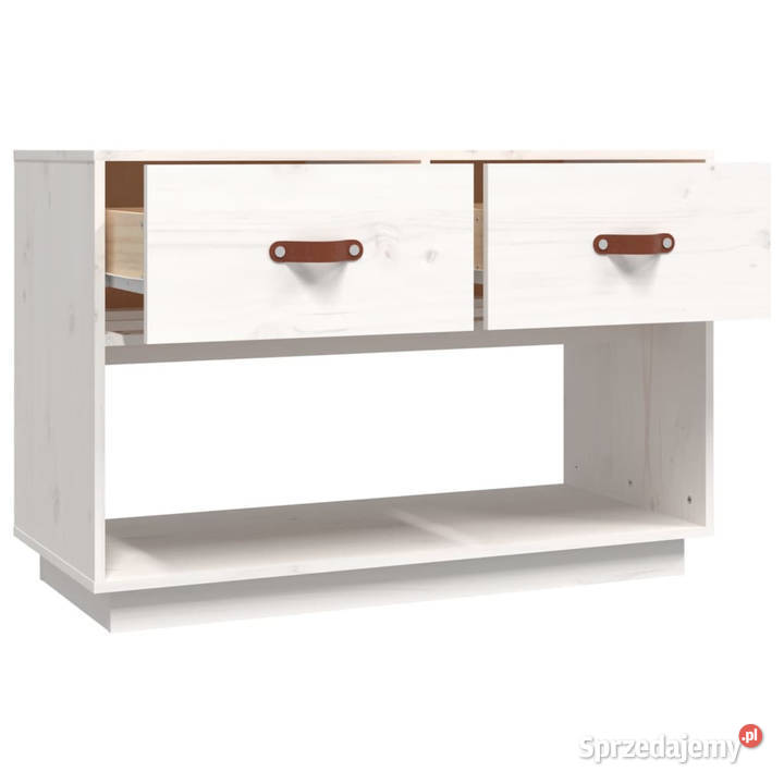 Szafka pod telewizor biała 90x40x60 lite drewno Warszawa