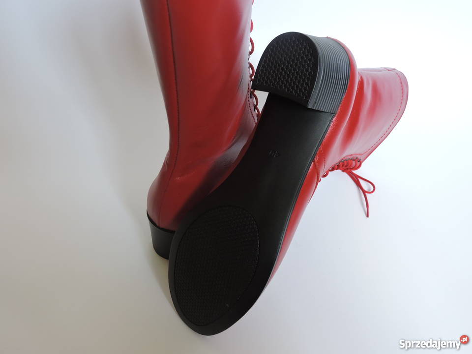 Obuwie skórzane obcas 5 z zamkiem czarny