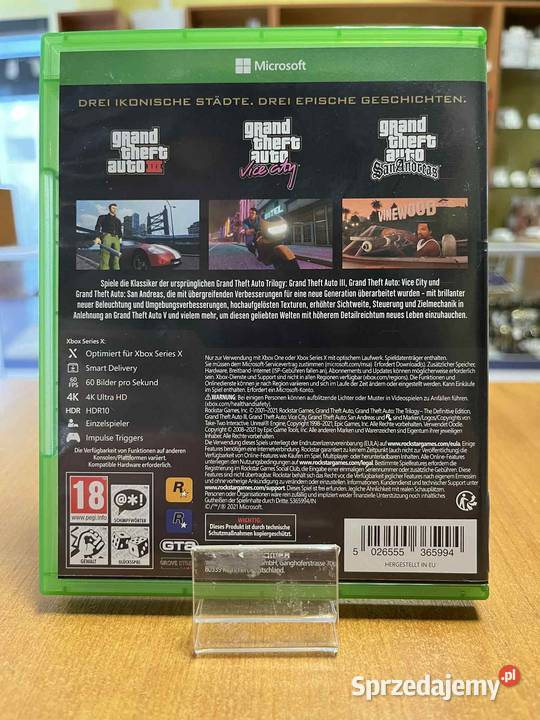 Grand Theft Auto The TrilogyThe Definitive Gry na konsole Elbląg sprzedam