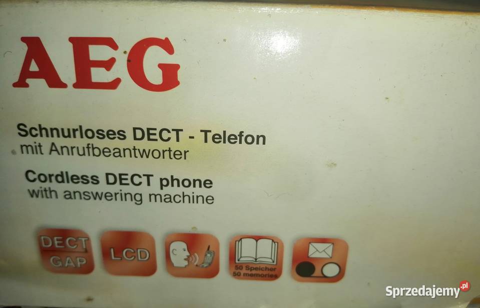 Teflon stacjonarny AEG z autom sekretarką Spirit