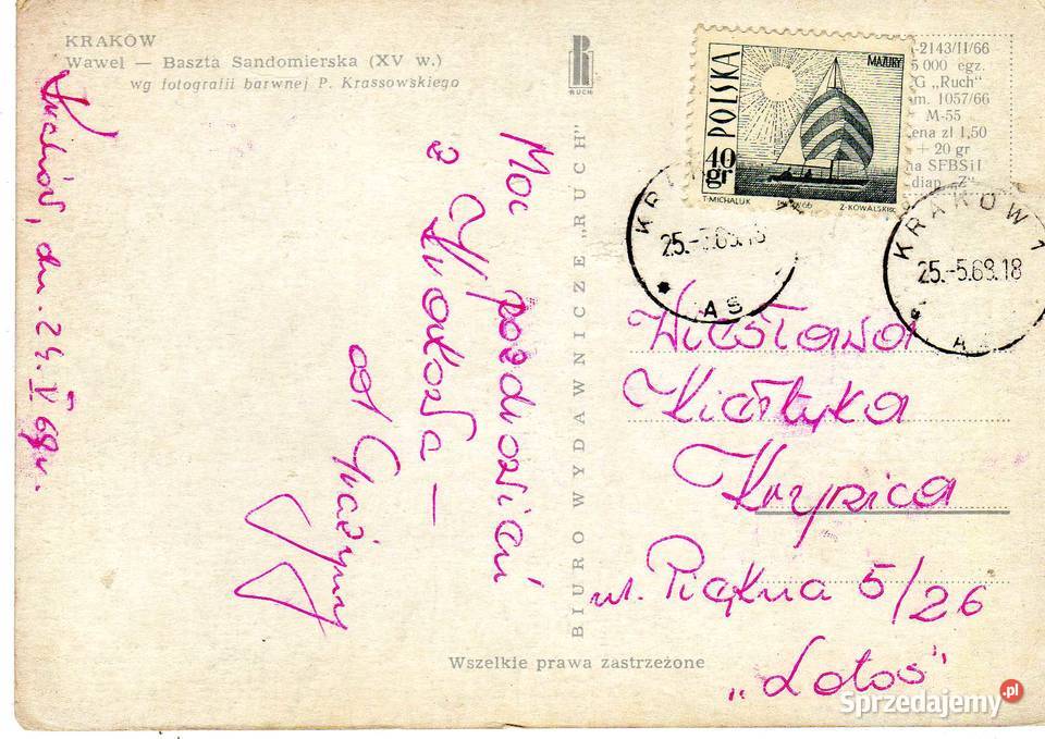 KRAKÓW WAWEL BASZTA SANDOMIERSKA Krynki sprzedam