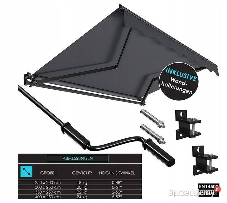 Markiza nowa 250x200 świętokrzyskie sprzedam