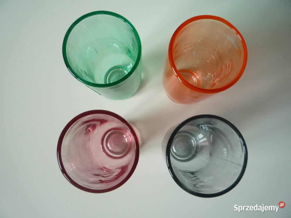 Szklanki tłoczone frugo 4 kolory Szczecin sprzedam