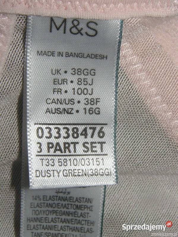Biustonosz Stanik 38GG 85GG Marks Spencer 85cm Siedlce