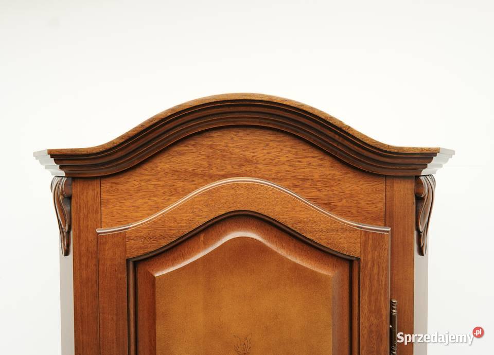 Stylowa intarsjowana szafa z kwiatowym motywem