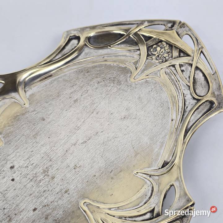 Secesyjny serwis do kawy mlecznik i cukiernica Bronisze sprzedam