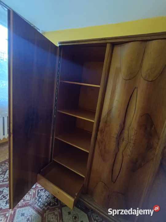 Szafa drewniana vintage stara porządna pomoc z łódzkie