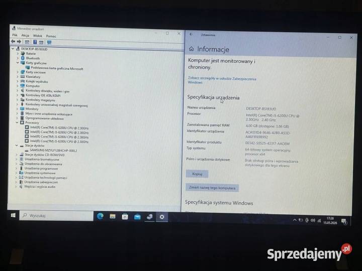 Laptop Lenovo E51 156 Intel Core i5 4 GB 128 GB IBM/Lenovo Warszawa sprzedam