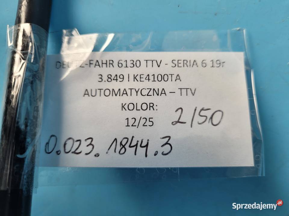 DEUTZFAHR 6130 TTV PRZEWÓD SMAROWANIA TURBINY Kolno