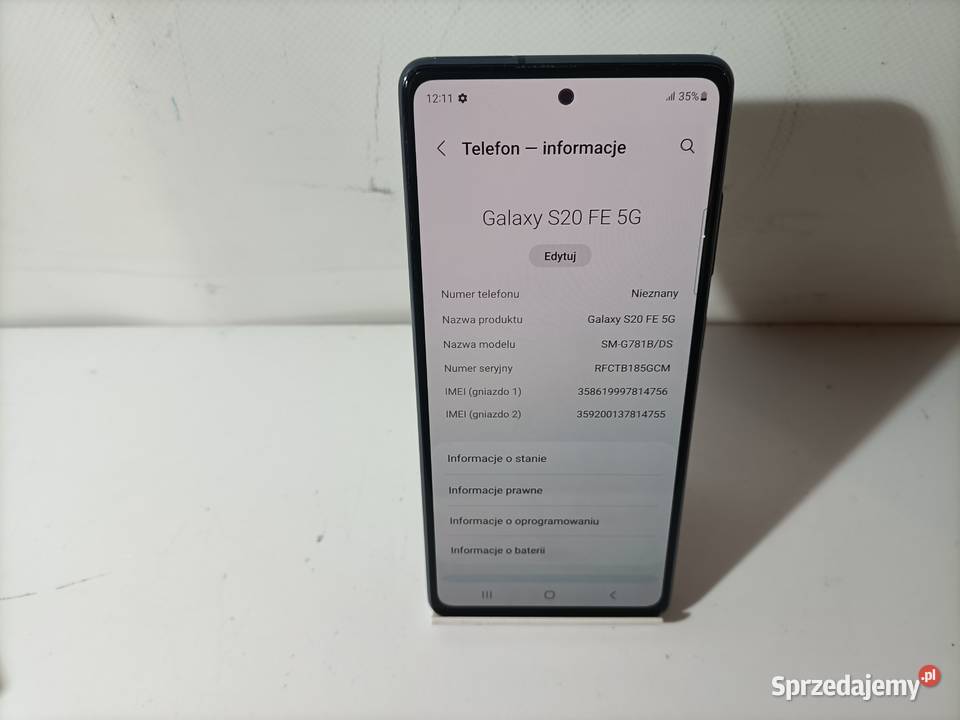 Smartfon SAMSUNG Galaxy S20 FE 5G 6128GB śląskie Katowice