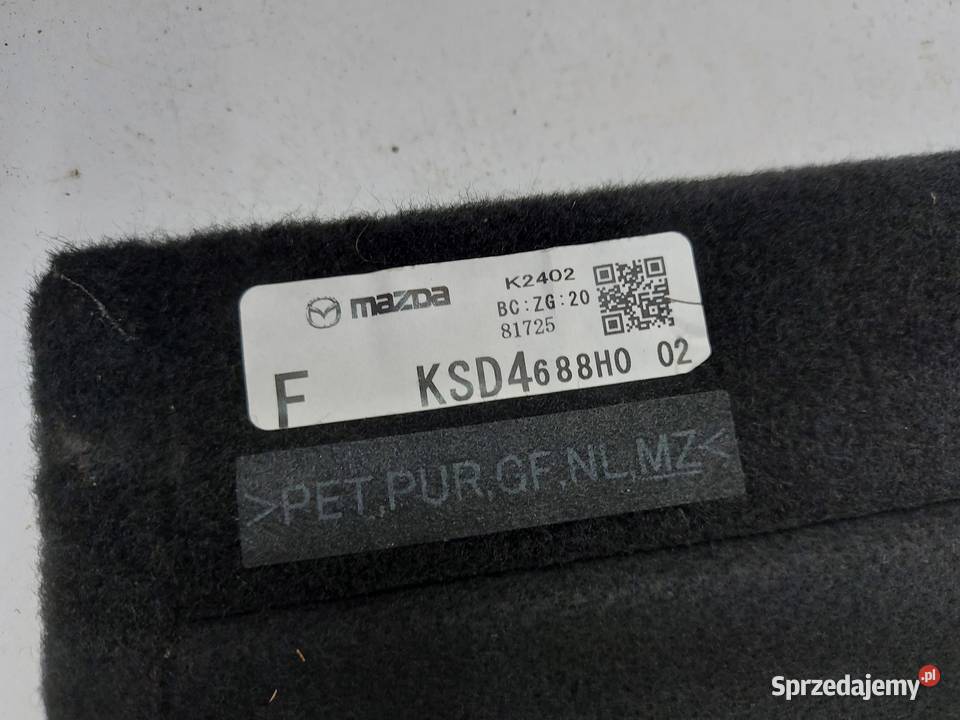 Mazda CX5 II Lift PODŁOGA WYKŁADZINA BAGAŻNIKA