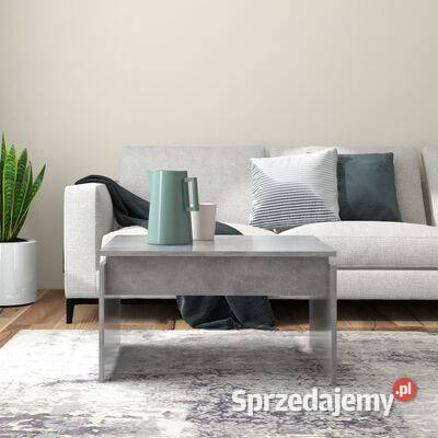 vidaXL Stolik kawowy szarość betonu 68x50x38 mazowieckie Warszawa