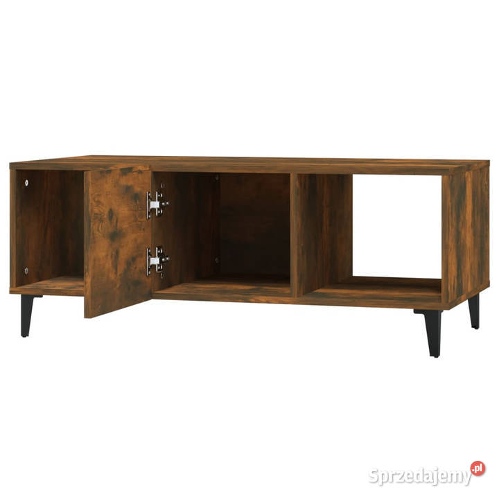 Stolik kawowy przydymiony dąb 102x50x40 WM817528 Stoły