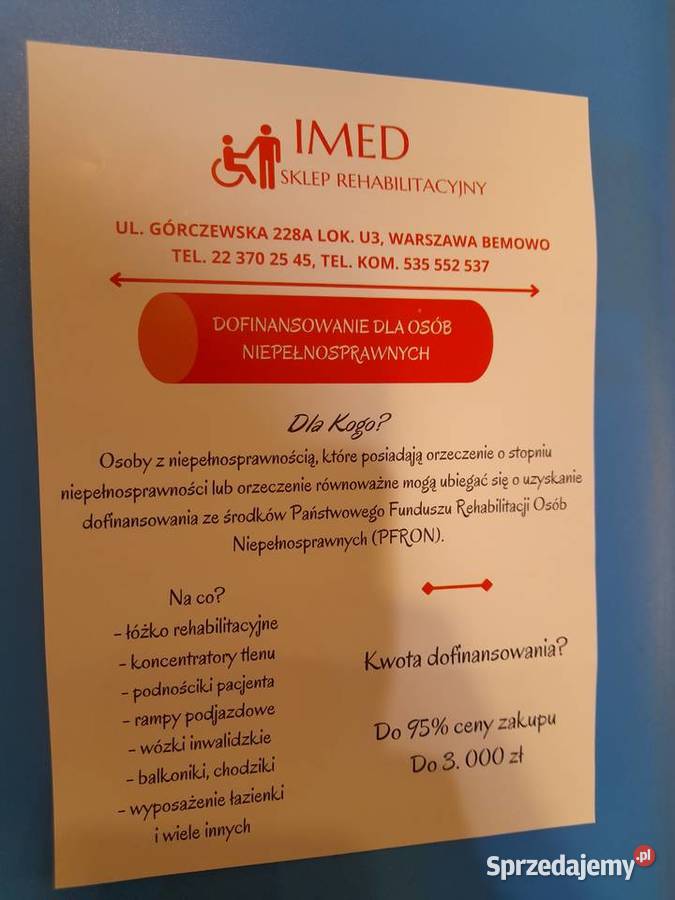 Łóżka Rehabilitacyjne Burmeier Arminia Używane sprzedam