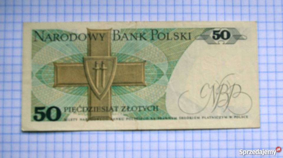 BANKNOT 50 ZŁOTYCH 1988 POLSKA K ŚWIERCZEWSKI Piszczac