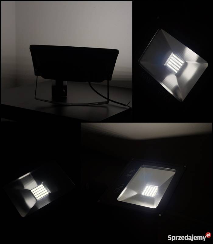NAŚWIETLACZ LED 50W CZUJNIK RUCHU IP65 LAMPA SMD Przasnysz
