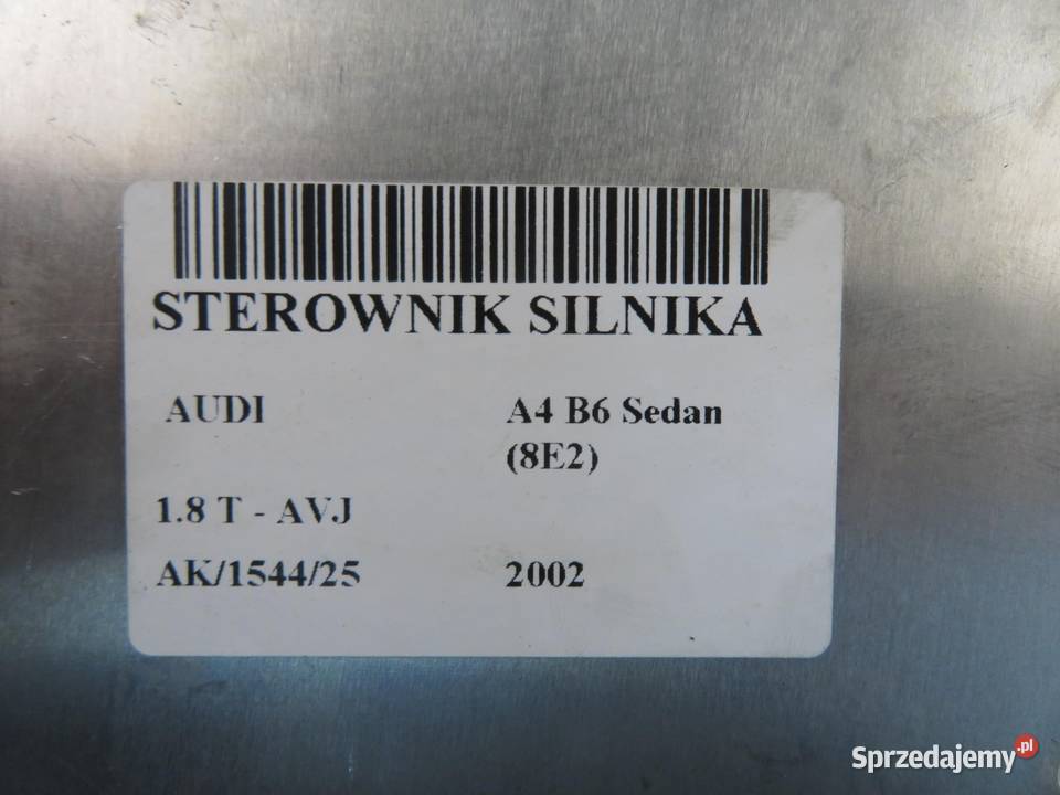 STEROWNIK AUDI A4 B6 Sedan 8E2 18 T AVJ osobowe
