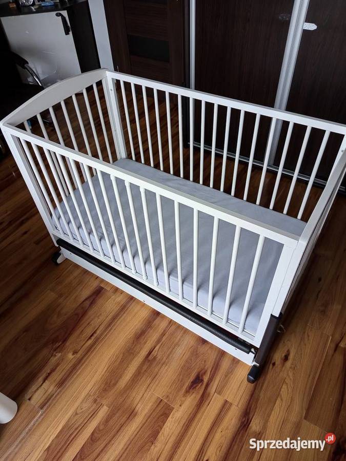 Łóżeczko bujane z szufladą materac Rucken Róża