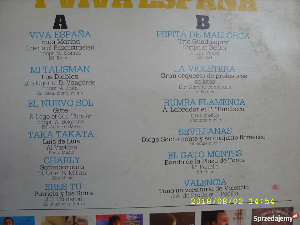 Dance Lp Y VIVA ESPANA France Płyty i kasety Wołów