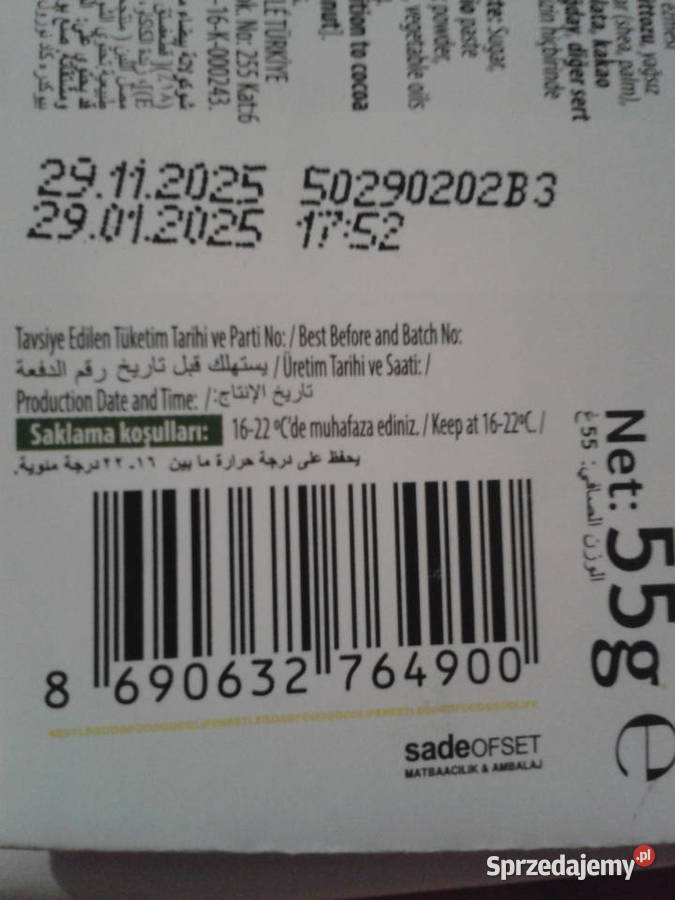 DAMAK EZME Turecka biała czekolada z pistacjami